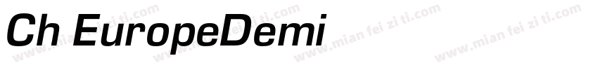 Ch EuropeDemi字体转换